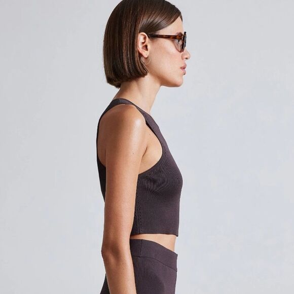 APIECE APART Apiece Apart Eli Racer Tank Black - Picture 8 of 9